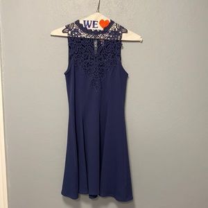Francesca’s blue skater dress